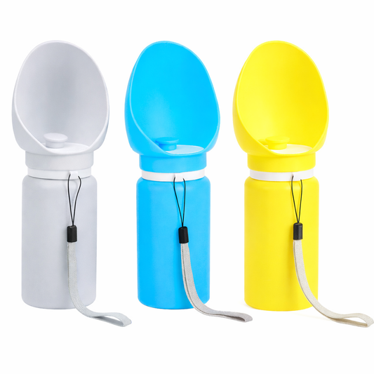 Dog accompanies outdoor portable travel foldable kettle